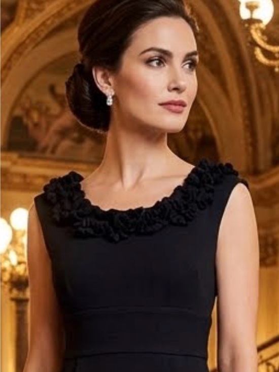Maggy L Dresses & Skirts - Maggy L - Vintage Classic Black Sleeveless Ruffle-Trim Dress - 4